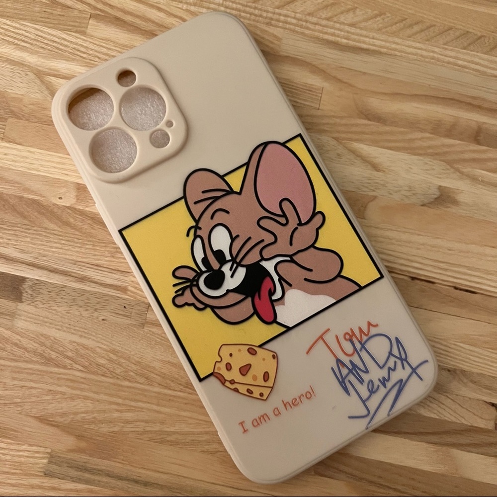 🥰 So cute! Cheese & Mouse Tom & Jerry Cartoon IPHONE 13 Pro Max Phone Case